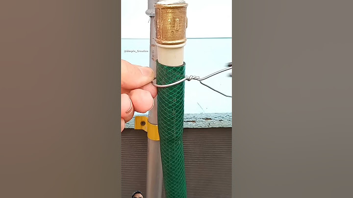 make your own wire hose clamp. very tight and secure