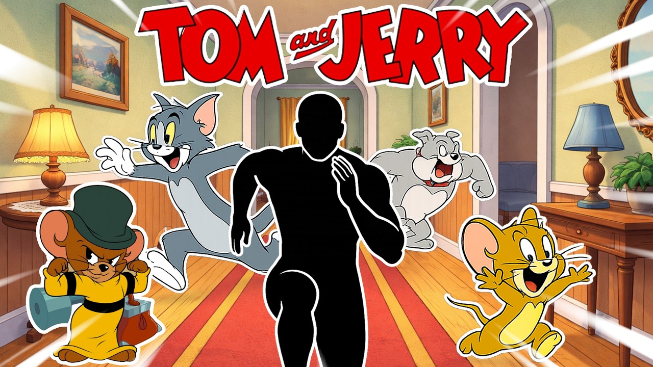 Immersive Interactive Warm Up & HUMAN TETRIS | Tom and Jerry Chase Edition | JOGO VIRAL DIVERTIDO