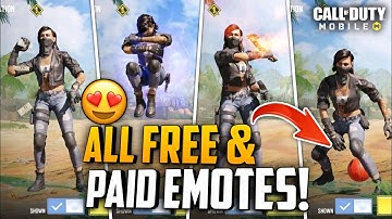 *NEW* SEASON 6 FREE & PAID ALL NEW EMOTES in CALL OF DUTY MOBILE! Season 6 All Emotes Leaks