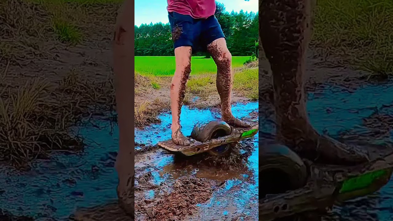 Why would he ride Onewheel GT through that?