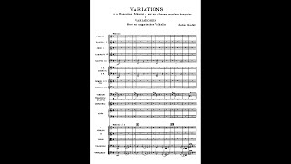 Zoltán Kodály - Variations on a Hungarian Folksong (score video)
