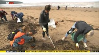 Global campaign to clean beaches - Rebecca Williams reports