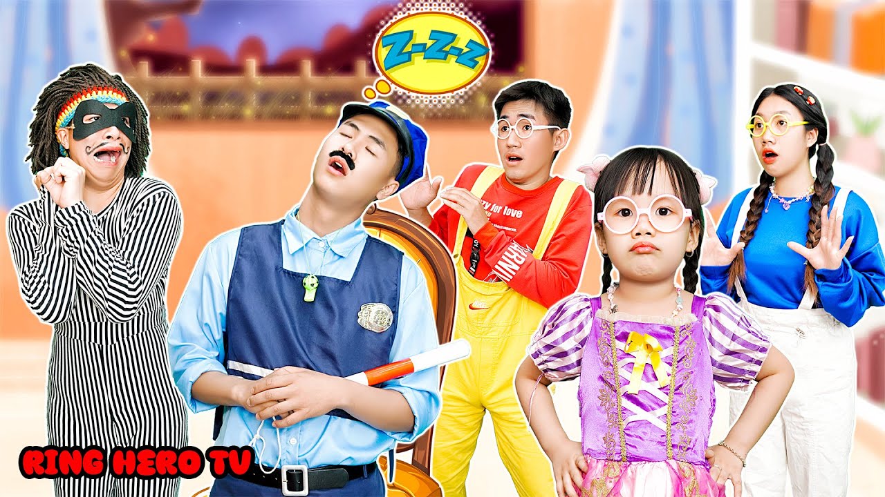 警察官が夢遊病にかかり、泥棒が家に侵入する