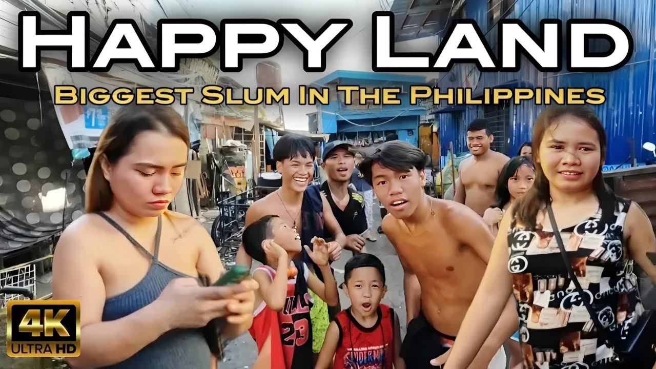 THE BIGGEST SLUM in PHILIPPINES | EXTREME LIVING CONDITIONS at HAPPY LAND TONDO MANILA [4K] 🇵🇭