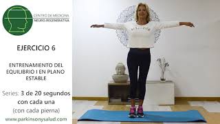 Ejercicio 6 entrenamiento del equilibrio I en plano estable Ejercicio 6 entrenamiento del equilibrio I en plano estable