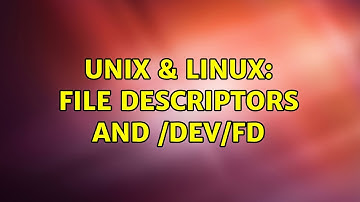 Unix & Linux: file descriptors and /dev/fd