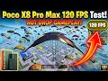 🤩 POCO X8 PRO MAX PUBG/ BGMI 120 fps GAMING TEST - LIVE FPS METER - بوكو اكس ٨ برو ماكس ببجي ١٢٠