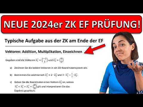 🚀🚀🚀 ZK EF Mathe 2024 | Vektoren Addition, Multiplikation, einzeichnen | Zentrale MATHE KLAUSUR NRW
