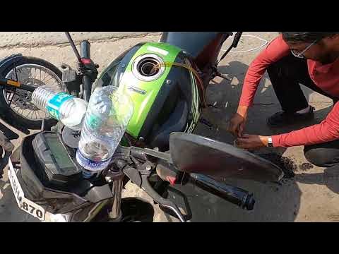 how to empty fuel tank - YouTube