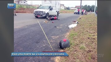 Balanço de Acidentes: mais uma morte na Via Rápida em Criciúma