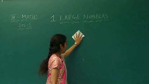 PART 1 |  LARGE NUMBERS | MATHEMATICS | CLASS 4 | CHAPTER 1