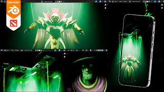 ДЕЛАЮ ОБОИ НА ТЕЛЕФОН ПО DOTA2. Blender 3D screenshot 4