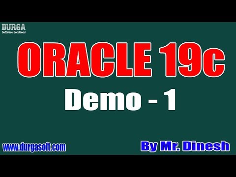 ORACLE 19c tutorial