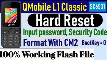 QMobile L1 Classic Flash File|code reset|How to remove Q mobile L1 classic  password / User code