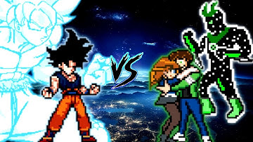 Manga Goku V3 OP VS Ben 10 S3 V4 OP (all form) in Jump Force Mugen