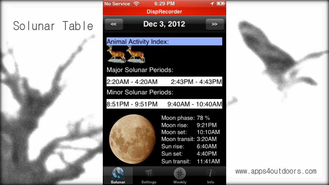 solunar table app review youtube deer solunar charts