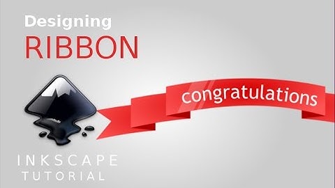 Tutorial Inkscape - Designing Ribbon - Membuat Desain Pita