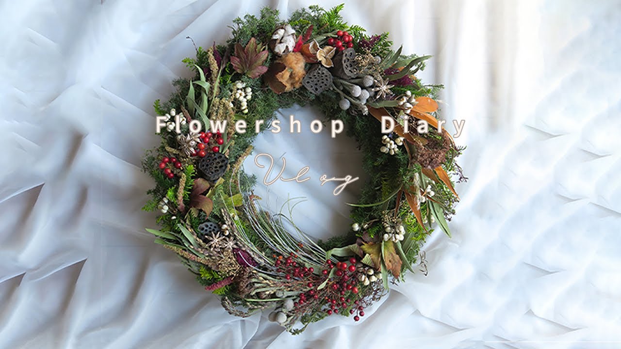 クリスマスリースの制作動画】お正月にも飾れるリース┊How to Make