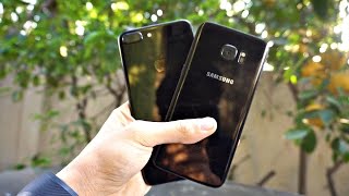 Samsung Galaxy S7 Edge Black Pearl 128GB Unboxing vs Jet Black iPhone 7 Plus & More! (4K)