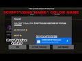 SCRIPT LONG NAME COLOR NAME 100 WORK CAR PARKING MULTIPLAYER 4 8 8 9 