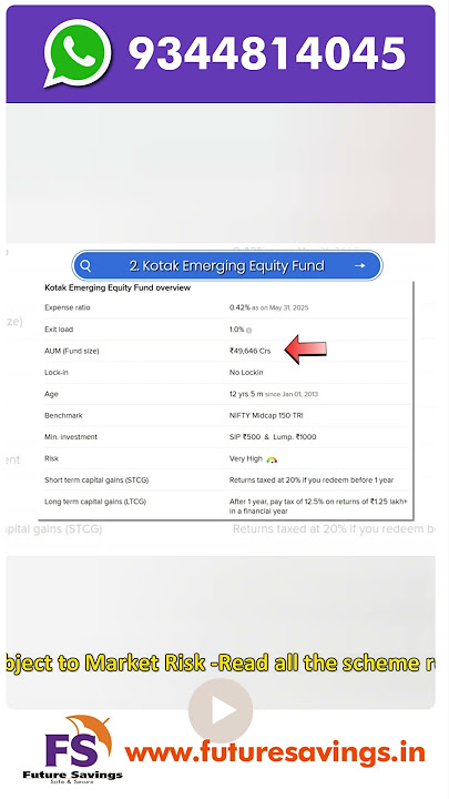 Kotak Emerging Equity Fund l Best large and mid cap fund 2025?