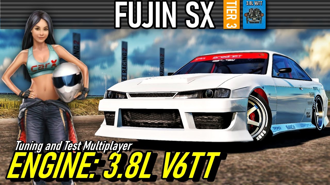 Carx Drift Racing 2 - FUJIN SX - 3.8L V6TT Tuning and Test Multiplayer
