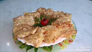 Куриные отбивные с сыром в кляре Куриные отбивные с сыром в кляре