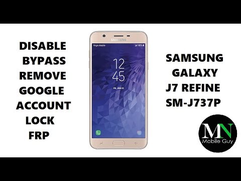 Disable Bypass Remove Google Account Lock Frp On Sprint Samsung Galaxy J7 Refine Youtube