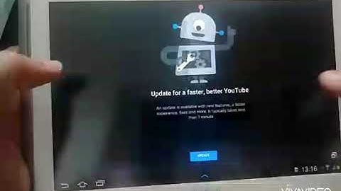 Simple Youtube Problem solved Samsung N8000 keep asking update