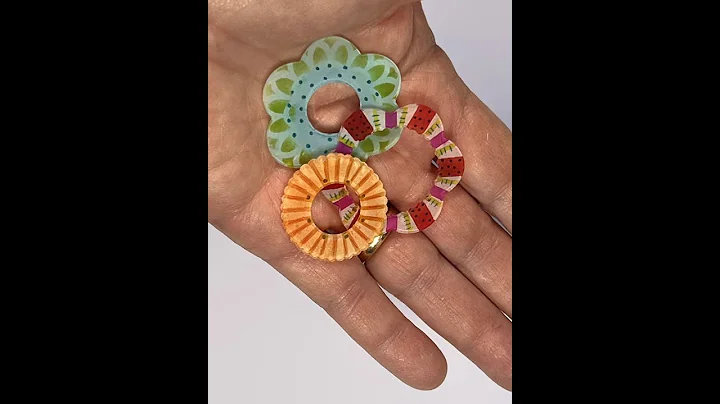 Creating ring beads with shrink plastic