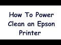 Epson L3250 power cleaning