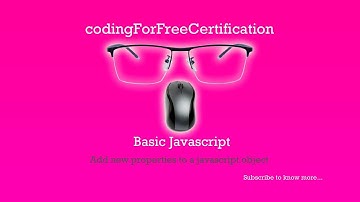 Basic Javascript | Add New Properties to a JavaScript Object | freeCodeCamp | 88 of 113