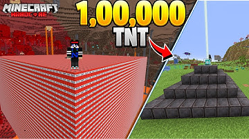 Exploding 1,00,000 TNT for a NETHERITE BEACON in Minecraft Hardcore!