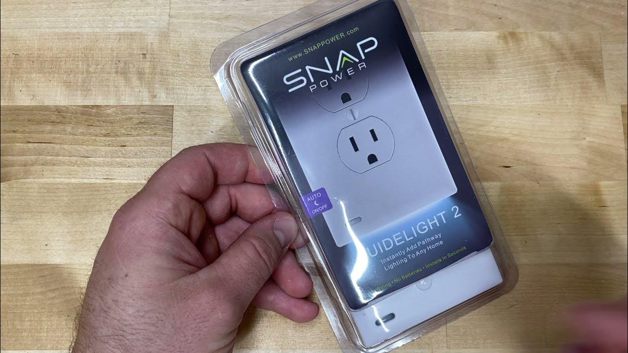 SnapPower GuideLight 2 PLUS outlet night-light gives you both light and 2  open outlets » Gadget Flow