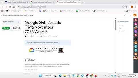 Google Skills Arcade Trivia November 2025 Week 3 Quiz | GoogleCloud Arcade #qwiklabs #qwiklabsarcade