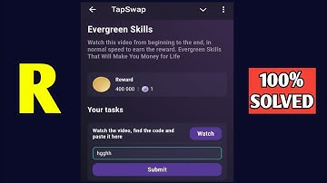 Evergreen Skills | Part 1 | Tapswap Code | Evergreen Skills That Will Make You Money for Life