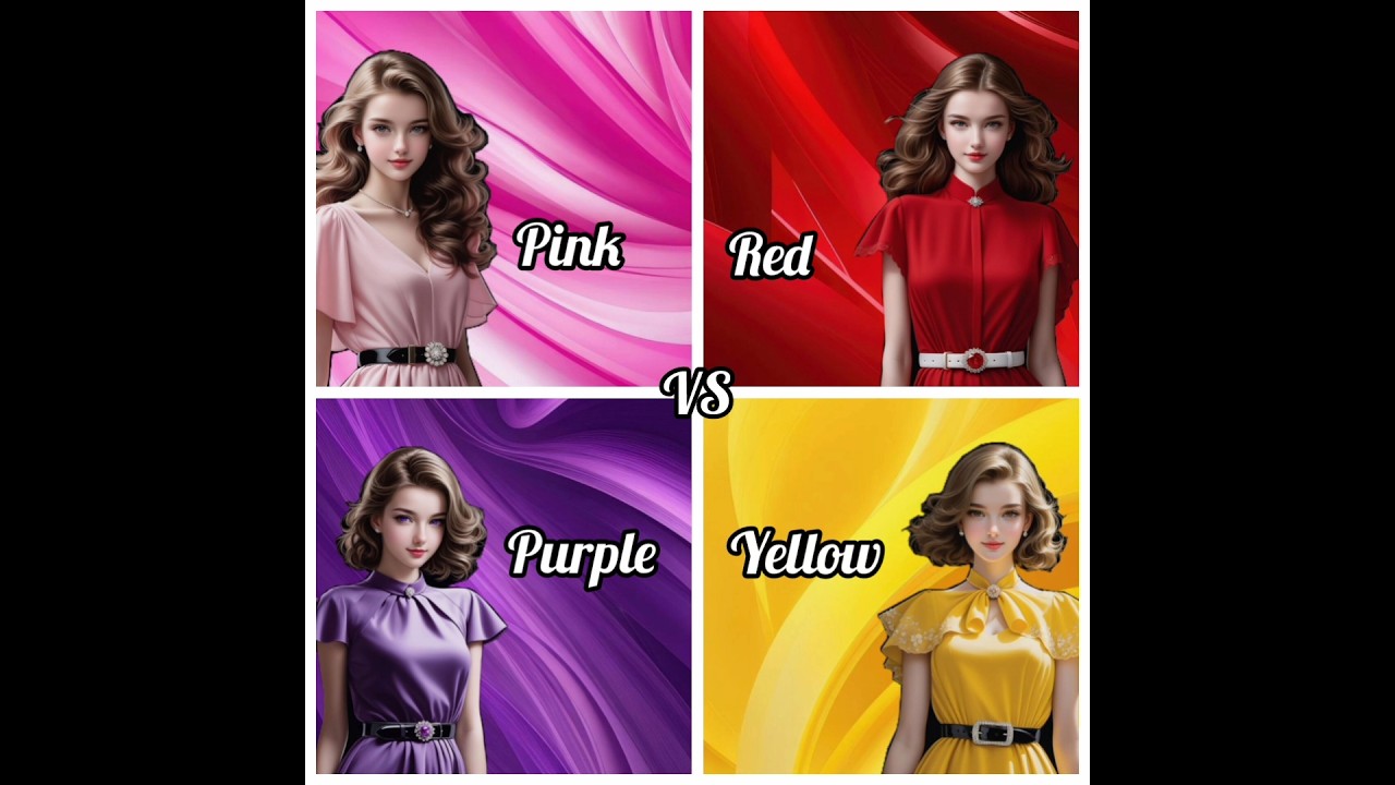 Pink vs Red vs Purple vs Yellow