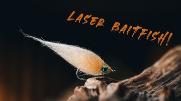 FLY TYING • Laser BAITFISH • TUTORIAL • Fly tying streamer, beginner fly tying, fly tying vise