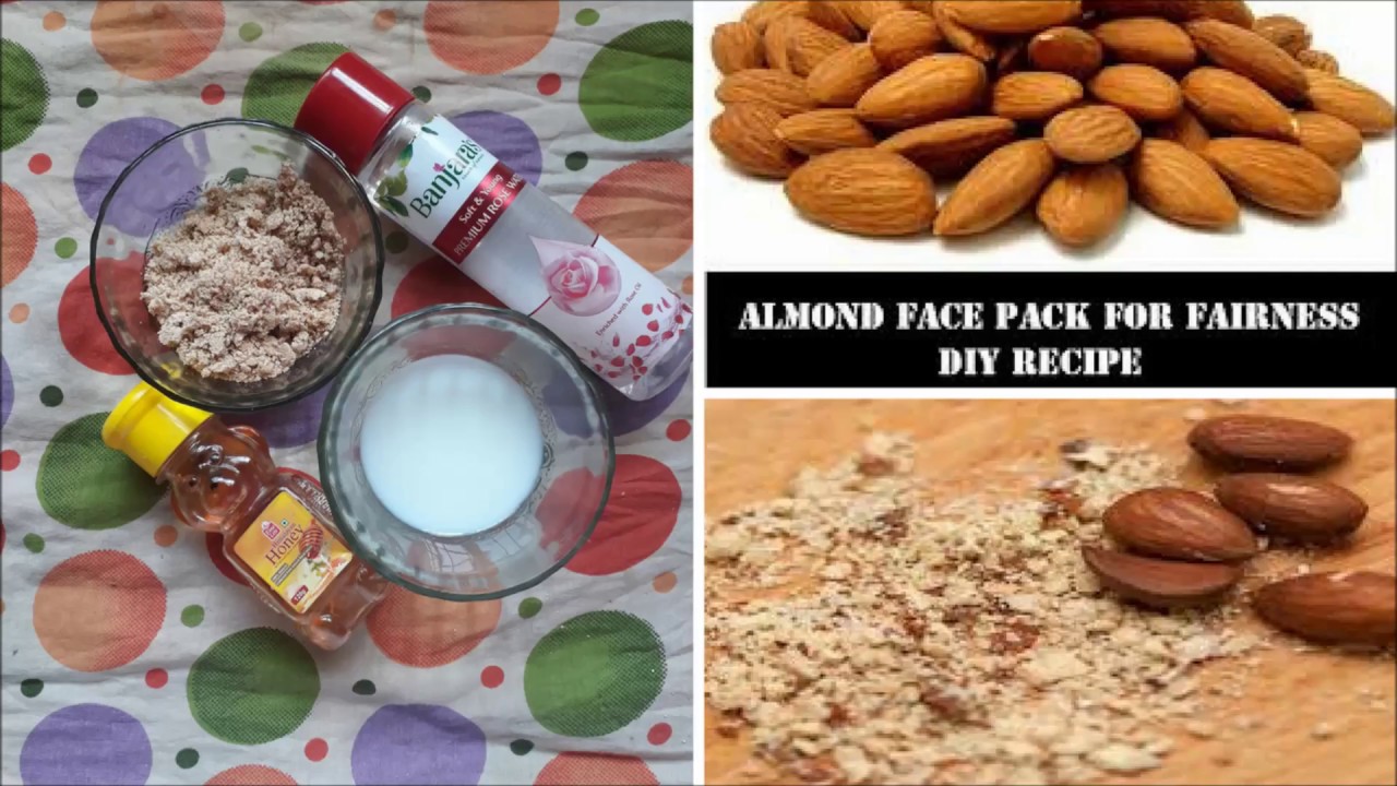 Almond Face Mask For Instant Glowing and Fair Skin Reduce Pimples and