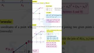 complete coordinate geometry in short#tutorclass 10th notes short notes