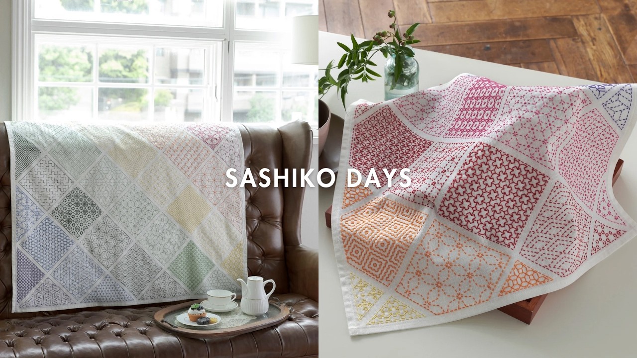 🌸🧵刺し子好きさん必見！サンプラークロスやバッグなど、おしゃれでかわいい刺し子キットが大集合✨色合わせもデザインもこだわった“ホビーラホビーレ”のオリジナルキットです💛あなたのお気に入りを見つけてね♪