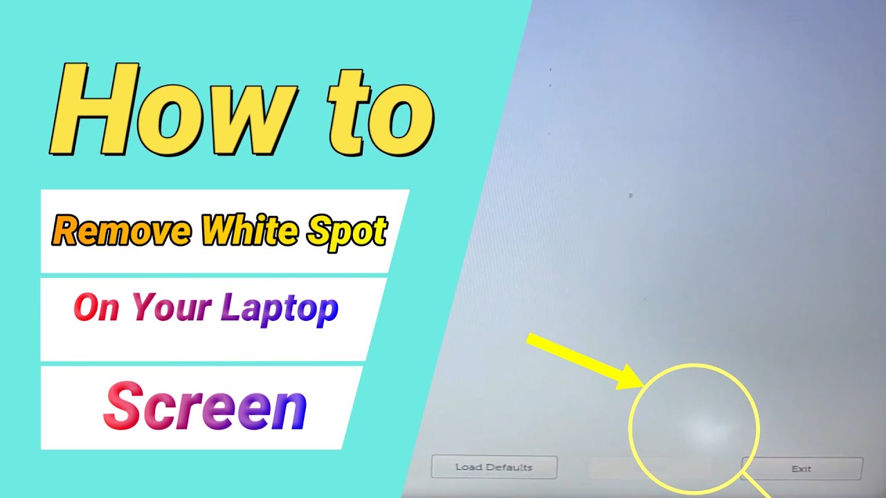 how to get rid of white spot on computer screen? 2