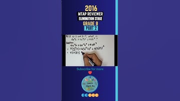 Video Excerpt Part 2 of 2016 Grade 8 MTAP Math Challenge