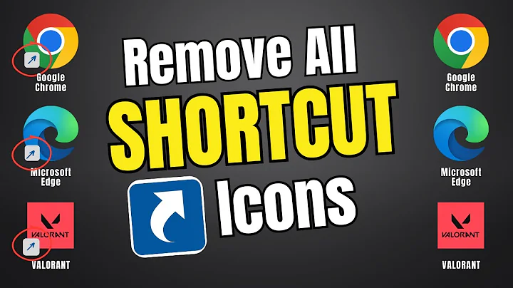 Let's Remove all SHORTCUT ICONS From the Desktop Apps on Windows