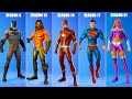 Evolution of DC Series Skins in Fortnite! (Chapter 1 Season X - Chapter 3 Season 3)