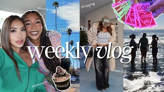 WEEKLY VLOG // Christian Girls Trip To LA ( Ocean Baptisms, Worship Night, Shopping & Eating Good )