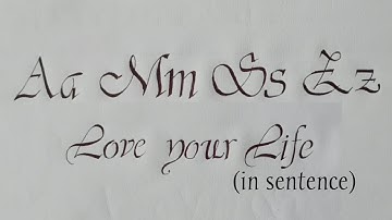 Make "Vivaldi" Font style within 6 minutes/with pen / Easy way process of tutriol