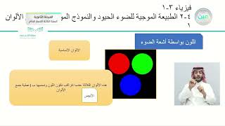 4-2 الطبيعة الموجية للضوء / الحيود والنموذج الموجي للضوء/ الألوان 1 الفيزياء (3) - المرحلة الثانوية
