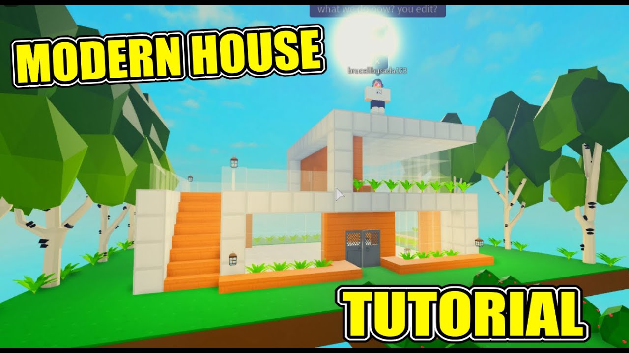 Roblox Islands How To Make Modern House Tutorial Youtube - cool houses in islands roblox