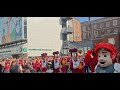 Iowa State Brass Band & Cheerleaders in Dublin before the big College Football game. #farmaggedon
